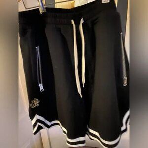 DARC Sport Extra Long Drawstring SHORTS Black by DC Champion Drop Crotch NEW.